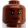 LEGO Červenohnědá Finn Minifigurka Hlava (Zapuštěný pevný cvoček) (3626 / 23952)