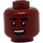 LEGO Rötlich-braun Finn Minifigure Kopf (Einbau-Vollbolzen) (3626 / 34921)