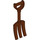 LEGO Reddish Brown fork (10531 / 58086)