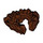 LEGO Reddish Brown Fur Collar (Textured) (26066 / 78127)