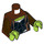 LEGO Roodachtig bruin Gamora met Bruin Coat Minifiguur Torso (973 / 76382)