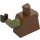 LEGO Roodachtig bruin Gamorrean Bewaker (Olive Groen) met Sandals Minifiguur Torso (973 / 76382)