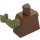 LEGO Červenohnědá Gamorrean Stráž Undecorated Trup (973 / 76382)