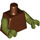 LEGO Marrone rossastro Gamorrean Guardia Undecorated Busto (973 / 76382)