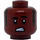 LEGO Reddish Brown GCPD Male Officer with SWAT Vest Minifigure Head (Recessed Solid Stud) (3626 / 34200)