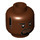 LEGO Roodachtig Bruin GCPD Officer Minifigure Hoofd (Veiligheids Stud) (3626 / 31868)
