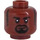 LEGO Reddish Brown GCPD Officer Minifigure Head (Safety Stud) (3626 / 31868)