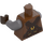 LEGO Rötliches Braun Gimli mit Medium Beine Minifigur Torso (973 / 76382)