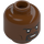 LEGO Reddish Brown Goliath Minifigure Head (Safety Stud) (3274 / 104634)