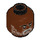 LEGO Reddish Brown Greef Karga Minifigure Head (Recessed Solid Stud) (3626 / 78721)