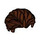 LEGO Brun rougeâtre Cheveux Swept Retour avec Widow&#039;s Peak et Court Sideburns (5036 / 25972)