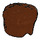 LEGO Brun rougeâtre Cheveux avec Plat Haut (30608)