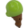 LEGO Reddish Brown Hair with Lime Helmet (30926)