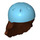 LEGO Reddish Brown Hair with Medium Azure Helmet (2137)