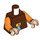 LEGO Reddish Brown Happy Minifig Torso (973 / 76382)