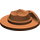 LEGO Brun rougeâtre Chapeau avec Large Plat Brim avec Côté Turned En haut (30167)