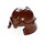 LEGO Brun rougeâtre Casque avec Cheek Protection et Studded Band (60748 / 61848)
