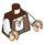 LEGO Reddish Brown Henry Minifig Torso (973 / 76382)