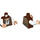 LEGO Reddish Brown Henry Minifig Torso (973 / 76382)