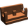LEGO Brun rougeâtre Charnière 1 x 2 Base (3937)