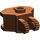 LEGO Brun rougeâtre Charnière 1 x 2 Verrouillage avec boule d&#039;attelage Socket (30396 / 51482)