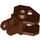 LEGO Reddish Brown Hinge 1 x 2 Locking with Towball Socket (30396 / 51482)