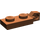LEGO Brun rougeâtre Charnière assiette 1 x 2 Verrouillage avec Single Finger sur Fin Verticale avec rainure inférieure (44301)