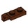 LEGO Roodachtig Bruin Scharnier Plaat 1 x 2 Vergrendelings met Single Finger Aan Einde Verticaal met Groef aan de onderzijde (44301)