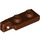 LEGO Reddish Brown Hinge Plate 1 x 2 Locking with Single Finger on End Vertical with Bottom Groove (44301)