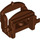 LEGO Brun rougeâtre Cheval Saddle avec Deux Clips (4491 / 18306)