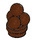LEGO Reddish Brown Ice Cream Scoops (1887 / 6254)