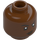 LEGO Reddish Brown Izzy Hawthorne Minifigure Head (Recessed Solid Stud) (3626 / 93054)