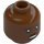 LEGO Reddish Brown Jannah Minifigure Head (Recessed Solid Stud) (3626 / 66741)