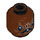LEGO Reddish Brown Kabe Minifigure Head (Recessed Solid Stud) (3626 / 68703)