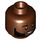 LEGO Reddish Brown Karamo Brown Minifigure Head (Recessed Solid Stud) (3626 / 78508)