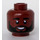 LEGO Marrón rojizo Karamo Marrón Minifigura Cabeza (Espiga sólida hueca) (3626 / 78508)