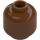 LEGO Reddish Brown Karamo Brown Minifigure Head (Recessed Solid Stud) (3626 / 78508)