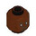 LEGO Reddish Brown Kelleran Beq Head (Recessed Solid Stud) (3274)