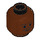 LEGO Reddish Brown Lando Calrissian Head (Safety Stud) (3626 / 47886)
