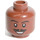 LEGO Reddish Brown Lando Calrissian - Skiff Guard Outfit Head (Recessed Solid Stud) (3626 / 10470)