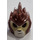 LEGO Reddish Brown Lion Mask with Tan Face and Crooked Frown (11129 / 19990)