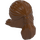 LEGO Reddish Brown Long Hair Pulled Back (30410 / 92756)