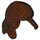 LEGO Brun rougeâtre Longue Cheveux Pulled Retour (30410 / 92756)