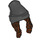 LEGO Reddish Brown Long Hair with Black Beanie Hat (52686)
