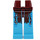 LEGO Rötlich-braun Lange Minifigure Beine mit Tonowari Robes (99131 / 104780)