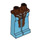 LEGO Roodachtig Bruin Lang Minifigure Poten met Tonowari Robes met Zilver (99131 / 104778)