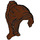 LEGO Brun rougeâtre Longue Queue de cheval avec Côté Bangs (62696 / 88426)