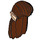 LEGO Reddish Brown Long Straight Hair with Light Flesh Ears (11793 / 13329)