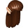 LEGO Reddish Brown Long Straight Hair with Light Flesh Ears (11793 / 13329)