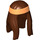 LEGO Brun rougeâtre Longue Droit Cheveux avec Orange Headband (10104 / 99248)